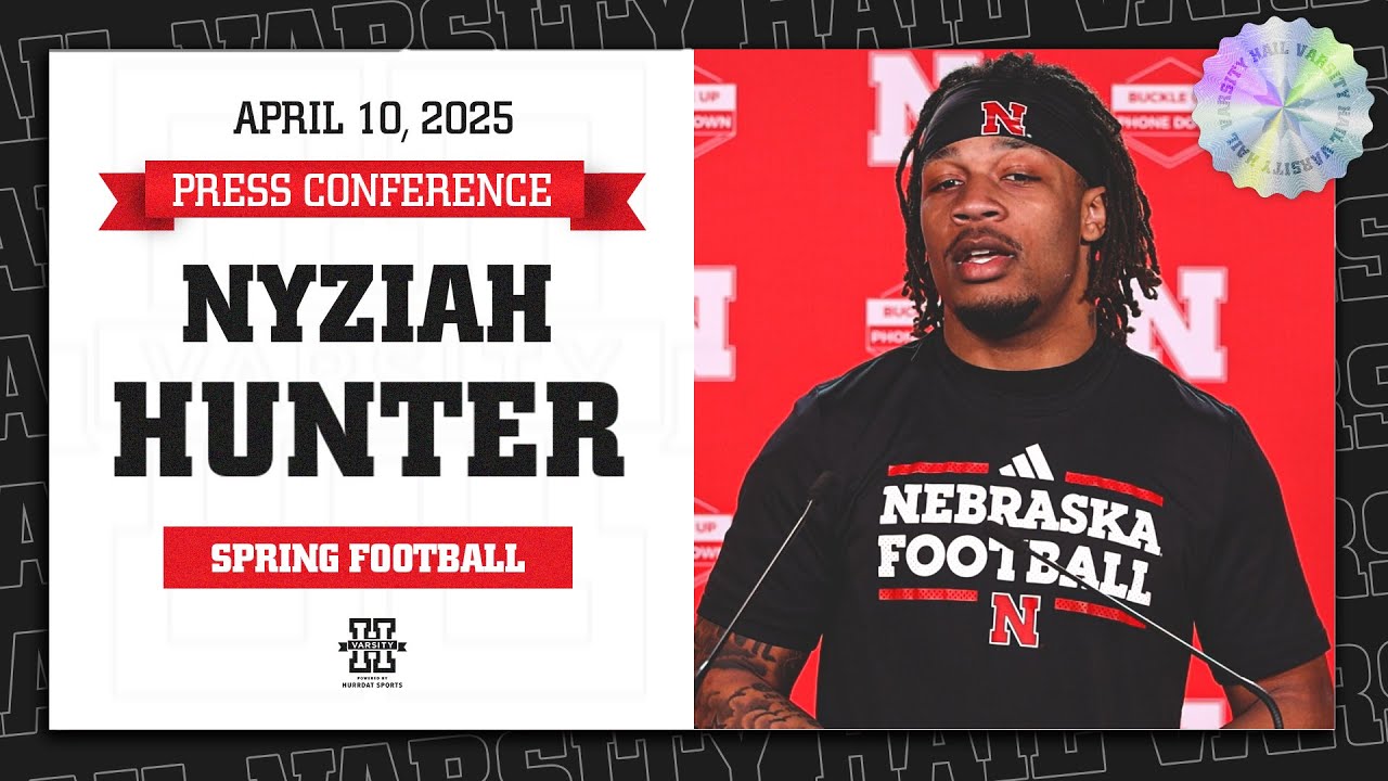 Nebraska Football transfer WR Nyziah Hunter Press Conference | Acclimating to the program