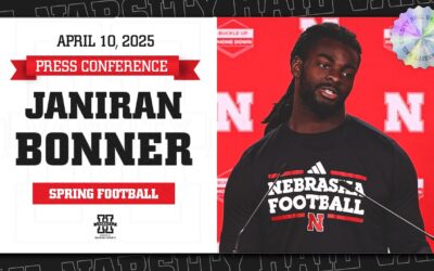 Nebraska Football WR Janiran Bonner Press Conference | Spring Football Progress