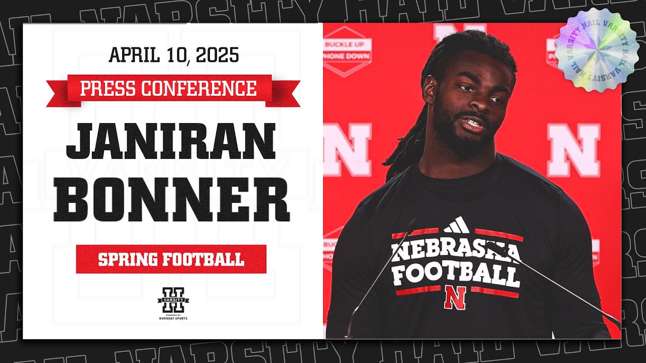 Nebraska Football WR Janiran Bonner Press Conference | Spring Football Progress