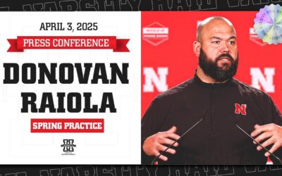 Nebraska OL Coach Donovan Raiola Press Conference | Building an offensive line