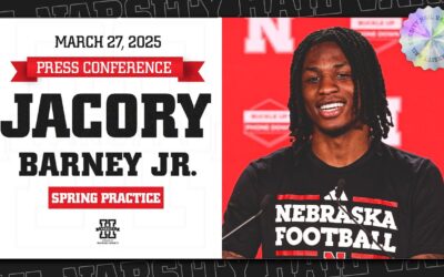 Nebraska Football WR Jacory Barney Press Conference | Spring Football Practice