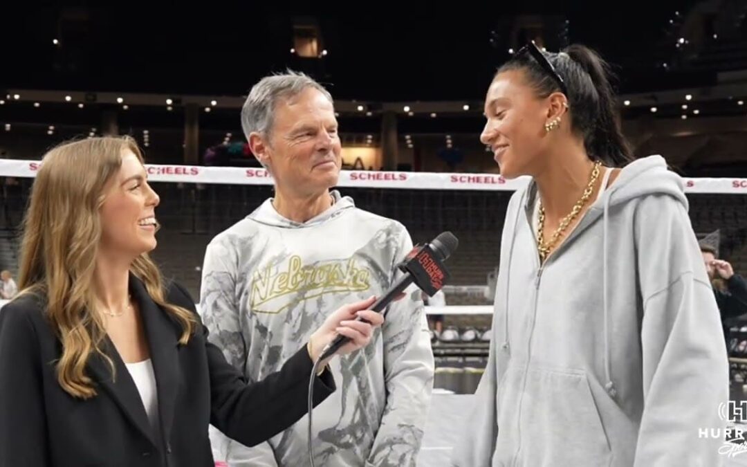 John Cook and Harper Murray Reunite Post Retirement | Nebraska Volleyball
