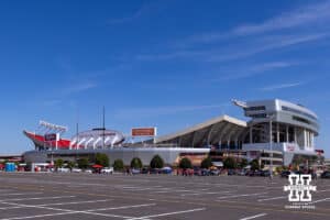 Arrowhead Stadium, the home of the Kansas City Chiefs, will host a college football game between the Nebraska Cornhuskers and the Cincinnati Bearcats on Thursday, August 28, 2025, in Kansas City, MO. Photo by John S. Peterson.