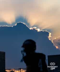 An Elkhorn North football player lined up for drills during football practice on August 20, 2025, in Elkhorn, Nebraska. Photo by Jack Stevens.