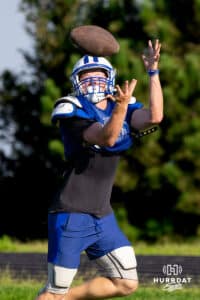 land-Greenwood runs through drills during a morning practice, Wednesday, August 13th, 2025, Ashland Nebraska. Photo by Braden Cochran