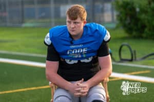 Matt Erickson talks before Millard North football practice on Saturday, August 16th, 2025 in Omaha, Nebraska. Photo by Brandon Tiedemann.