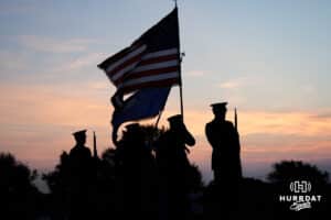 The National Anthem is bing performed to start off the Pinnacle Bank Championship Thursday, August 7, 2025, in Elkhorn, Nebraska.