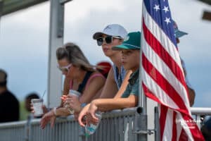 Fans watch from the pavilion during The Pinnacle Bank Championship on August, 10th 2025 in Omaha Nebraska. Photo by Brandon Tiedemann.