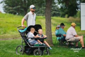 Ben Martin talks to fans during the Pinnacle Bank Championship, Saturday, August 9th, 2025, in Omaha, Nebraska. Photo by Nick Barajas.