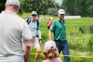 Ben Martin talks to fans during the Pinnacle Bank Championship, Saturday, August 9th, 2025, in Omaha, Nebraska. Photo by Nick Barajas.