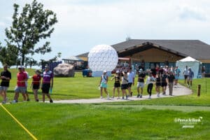 Alex Schaake group walking during The Pinnacle Bank Championship on August 8th, 2025, in Omaha, Nebraska. Photo by Brandon Tiedemann.