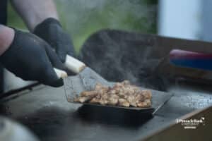 Food being made during The Pinnacle Bank Championship on August 8th, 2025, in Omaha, Nebraska. Photo by Brandon Tiedemann.