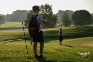 Young fan takes a photo during The Pinnacle Bank Championship on August, 7th, 2025 in Omaha Nebraska. Photo by Brandon Tiedemann.