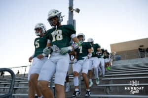 Gretna makes their way to home field for warmups during a High School Football game, Friday, September 26th, 2025, Gretna, Nebraska. Photo by Braden Cochran.