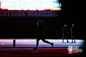 Westside's Tay Tay Jenkins (6) running it in for a touchdown during a high school football game VS Omaha Central on Friday, September 26, 2025, in Omaha, Nebraska. Photo By Jack R. Stephens