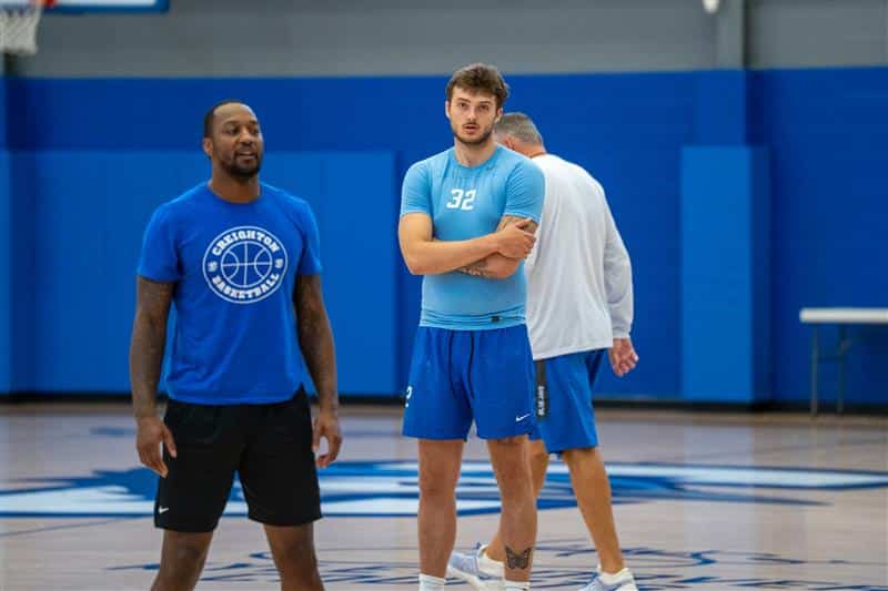 BLT20250924_MBB_Creighton Open Practice_7475 copy Owen Freeman Working Toward Return to Court for Creighton Men’s Basketball