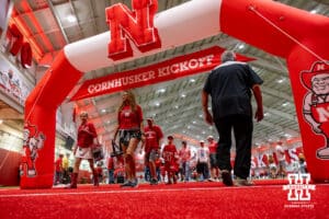 Husker fan making checking out the Cornhusker Kickoff before Nebraska takes on Michigan during a college football game on Saturday, September 20, 2025, in Lincoln, Nebraska. Photo by John S. Peterson.