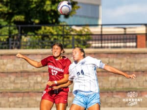 Mallory Connealy competes for the ball. Creighton women's soccer hosted Arkansas at Morrison Stadium for Socctoberfest on September 5th, 2025.