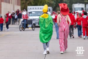 Nebraska Cornhusker fans walking around before the game against the Northwestern Wildcats during a college football game on Saturday, October 25, 2025, in Lincoln, Nebraska. Photo by John S. Peterson.
