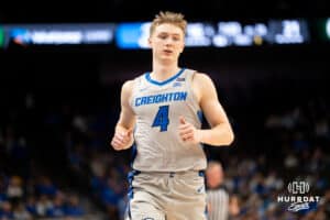 Creighton Bluejay Josh Dix (#4) runs to the short corner during an exhibition against Colorado State on Saturday, October 25, 2025, in Omaha, Nebraska. Photo by Brandon Tiedemann.