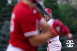 Nebraska pitcher Carter Kelley (30) prepares to throw a pitch during the red/white scrimmage on Tuesday, October 14th, 2025, Lincoln, Nebraska. Photo by Braden Cochran.