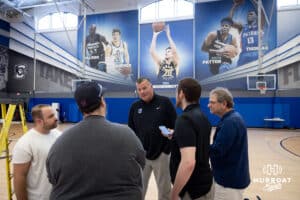 Creighton Bluejay head coach Gregg McDermott answers questions from the media during media day on Thursday, October 9, 2025, in Omaha, Nebraska. Photo by John S. Peterson.