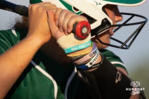 Bracelets worn by a Lincoln Southwest batter during a High School Volleyball game, Thursday, October 2, 2025, Lincoln, Nebraska. Photo by Braden Cochran.