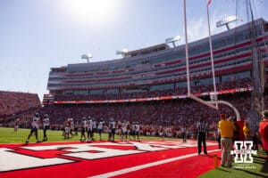 Nebraska Cornhuskers release balloons after the first Nebraska touchdown against the Michigan State Spartans during a college football game on Saturday, October 4, 2025, in Lincoln, Nebraska. Photo by John S. Peterson.