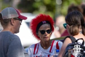 Nebraska Cornhusker fans hanging out before Nebraska takes on Michigan State during a college football game on Saturday, October 4, 2025, in Lincoln, Nebraska. Photo by John S. Peterson.