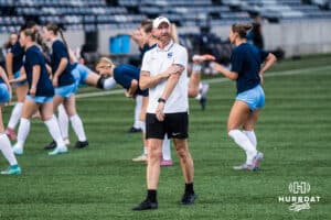 Creighton Bluejay head coach Jimmy Walker before a match against Xavier on Wednesday, October 1st, 2025 in Omaha, Nebraska. Photo by Brandon Tiedemann.