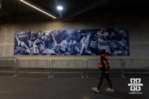 Penn State Nittany Lions artwork under the stadium celebrating their past playersand coaches during a college football game against the Nebraska Cornhuskers on Saturday, Nov. 22, 2025, in State College, PA. Photo by John S. Peterson.
