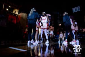 Dakota State Bison during a college basketball game on Sunday, Nov 16, 2025, in Sioux Falls, South Dakota. Photo by John S. Peterson.