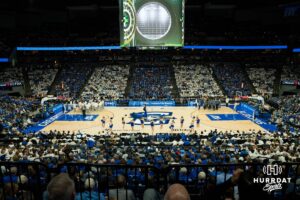 CHI Health Center during a stripe out. Creighton men's basketball hosts Marquette at CHI Health Center on Saturday, Dec 20, 2025, in Omaha, Nebraska. Photo by Kyle Byers.