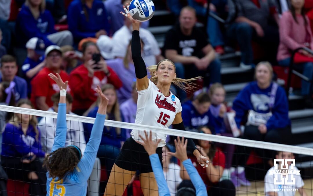 No. 1 Nebraska Volleyball Fends Off Sharks with Dominant Middle Attack in NCAA Tournament Opener