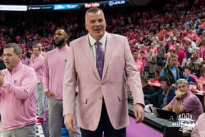 Creighton Bluejay head coach Greg McDermott stands during a college basketball game against UCONN on Jan 31, 2026, in Omaha, Nebraska. Photo by Brandon Tiedemann