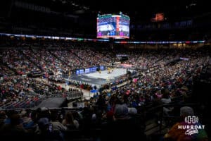 Omaha Supernovas fans fill the seats against the San Diego Mojo during a professional volleyball match Friday, Jan. 30, 2026, in Omaha, Nebraska. Photo by John S. Peterson.