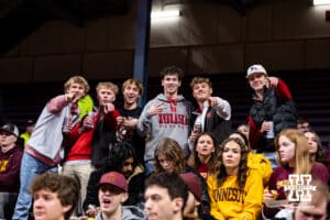 Nebraska Cornhusker fans made the trip to watch the Husker take on the Minnesota Golden Gophers during a college men’s basketball game on Saturday, Jan. 24, 2026, in Minneapolis, Minnesota. Photo by John S. Peterson.