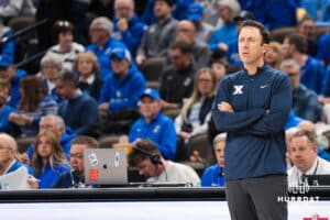 Xavier head coach Richard Pitino stands on the sideline during a college basketball game against the Creighton Bluejays on Jan 21, 2026, in Omaha, Nebraska. Photo by Brandon Tiedemann