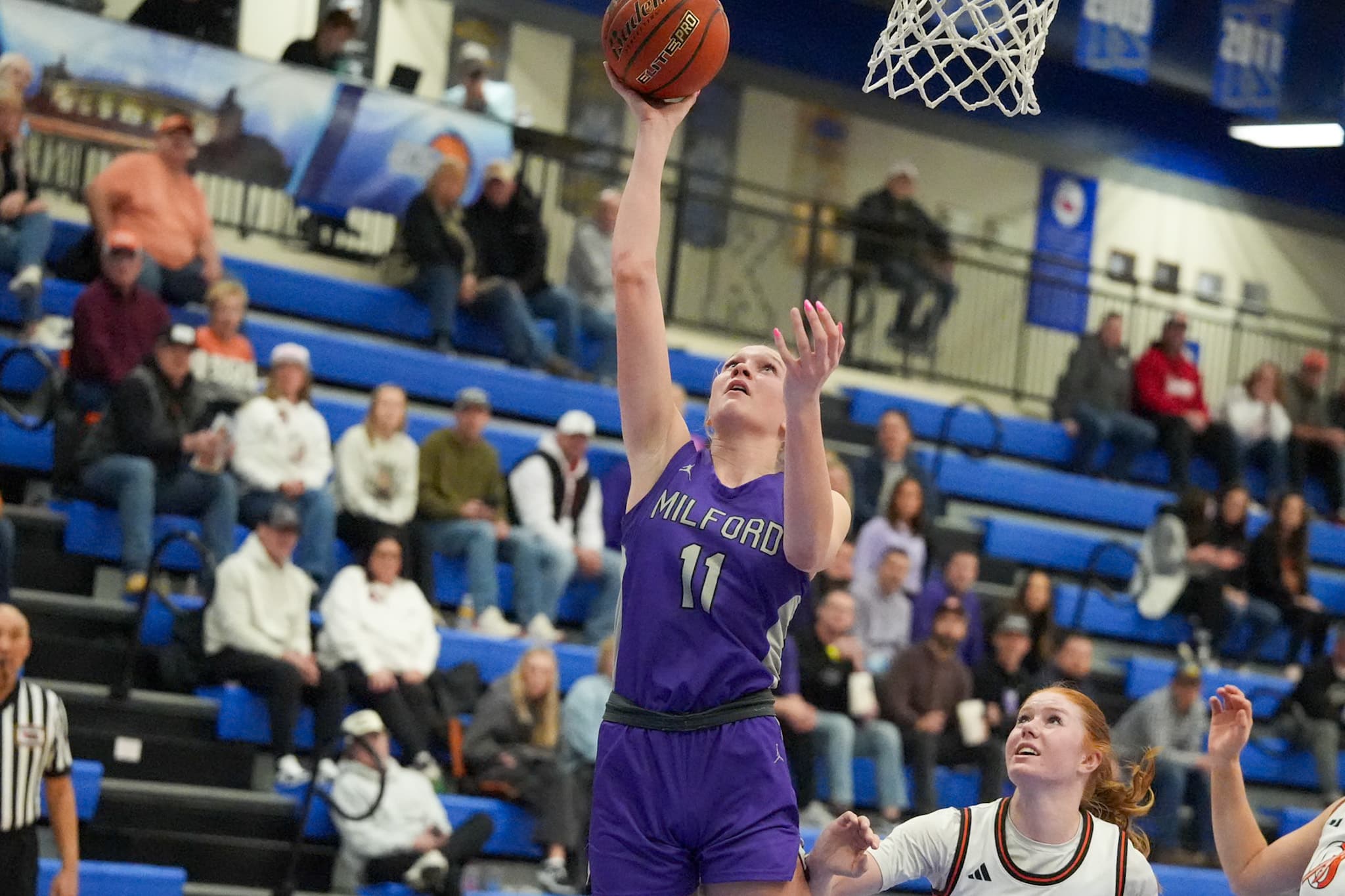0D4DCD72-2B67-4867-8828-D88885045252 Milford sophomore Shayla Rautenberg. Photo by Mike Sautter.