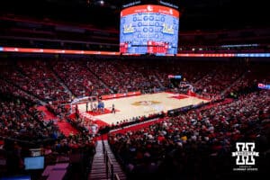 Nebraska Cornhuskers take on the #4 UCLA Bruins in front of fans during a college women’s basketball game on Sunday, Jan. 11, 2026, in Lincoln, Nebraska. Photo by John S. Peterson.