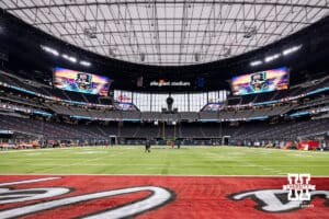 Allegiant Stadium ready for the Nebraska Cornhuskers to take on the Utah Utes during the Las Vegas Bowl game on Wednesday, Dec. 31, 2025, in Las Vegas, NV. Photo by John S. Peterson.