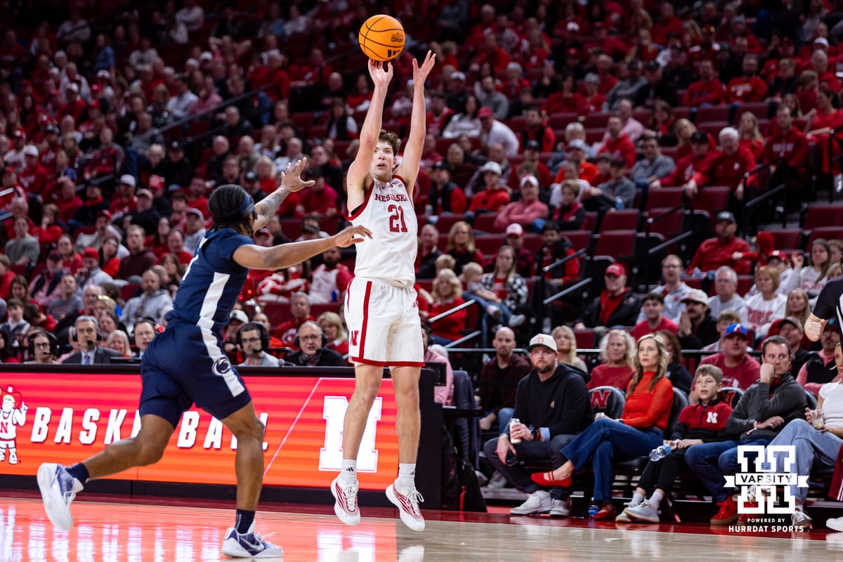 Nebraska Basketball vs. Penn State Feb 21, 2026 | Hail Varsity Sandfort’s Career Day Lifts Nebraska Men’s Basketball Past Penn State