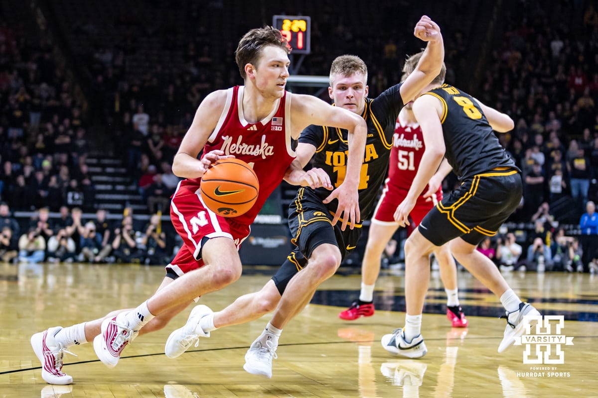 No. 9 Nebraska Men’s Basketball Falls To Tougher Hawkeyes In Iowa City