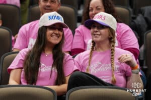 Omaha Supernova fans smile during a major league volleyball match against the Orlando Valkyries on Feb 15, 2026, in Omaha, Nebraska. Photo by Brandon Tiedemann