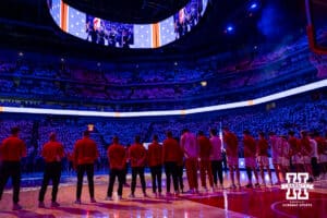 The National Anthem is performed before the game between the Nebraska Cornhuskers and the Illinois Fighting Illini on Sunday, Feb. 1, 2026, in Lincoln, Nebraska. Photo by John S. Peterson.