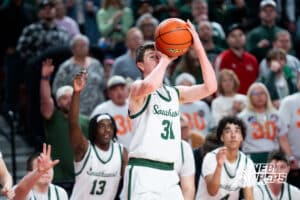Lincoln Southwest's Landen Byleen (31) shoots during a Boys State Championship First Round basketball game Wednesday, March 11, 2026, in Lincoln, Nebraska. Photo by Jackson D. Luethje.