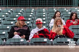 Nebraska Cornhusker fans are waiting for the game to get started against the Michigan State Spartans during a college basketball game on Friday, March 6, 2026, in Lincoln, Nebraska. Photo by John S. Peterson.