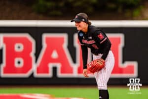 Nebraska Cornhusker Lauren Camenzind (2) during a softball game at Rhonda Revelle Field at Bowlin Stadium on Friday, May 22, 2026 in Lincoln, Neb. Photo by Collin Stilen.