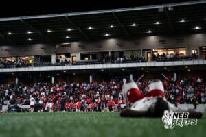 Omaha South's's Ryan Kubiak (16) lying emotional after defeat during the 2026 Class A Boys State Soccer Championship match against Lincoln Southwest Tuesday, May 20, 2025, in Omaha, Nebraska. Photo by Jackson D. Luethje.