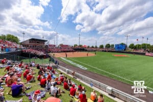 Attendance of 3200 softball fans at the game between Nebraska Cornhuskers and Grand Canyon Antelopes during the NCAA Softball Regionals on Sunday, May 17, 2026, in Lincoln, Neb. Photo by John S. Peterson.